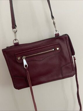 Regan Mini Burgundy Crossbody Bag